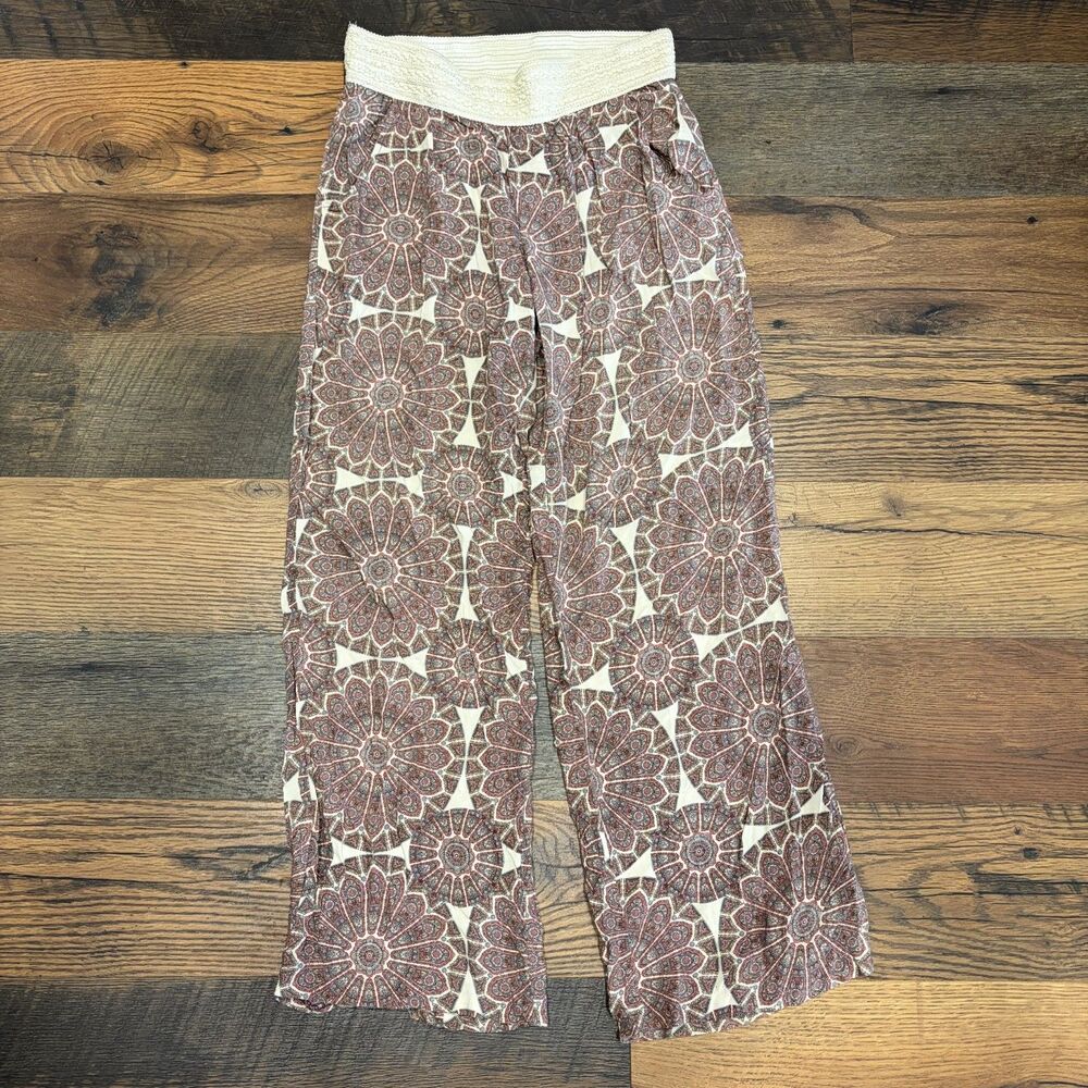Stoosh Wide Leg Pink Bohemian Pants